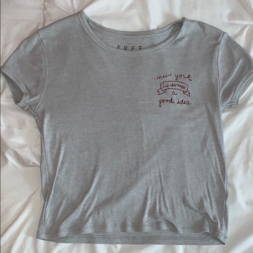 Gray Tee Shirt “new york is always a good time”